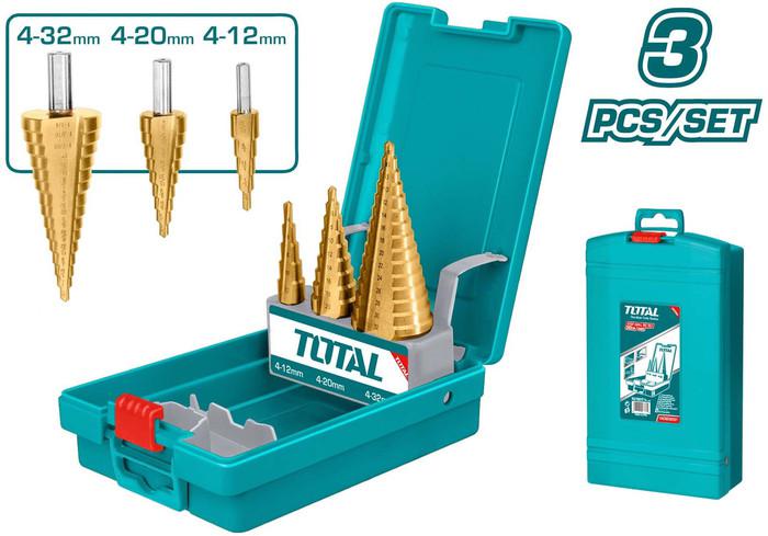 Набор сверл Total TACSD2031 4-12/4-20/4-32 мм (3 шт) - фото