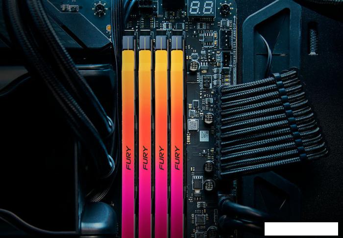 Оперативная память Kingston FURY Renegade RGB 2x48ГБ DDR5 6000 МГц KF560C32RSAK2-96 - фото