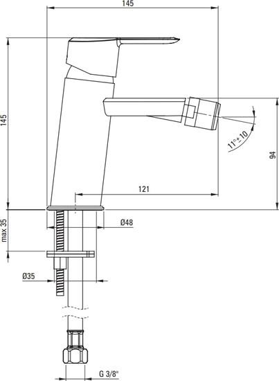 Смеситель Deante Arnika Titanium BQA D30M - фото