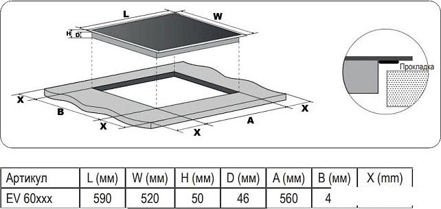 Варочная панель Evelux EV 6040 - фото