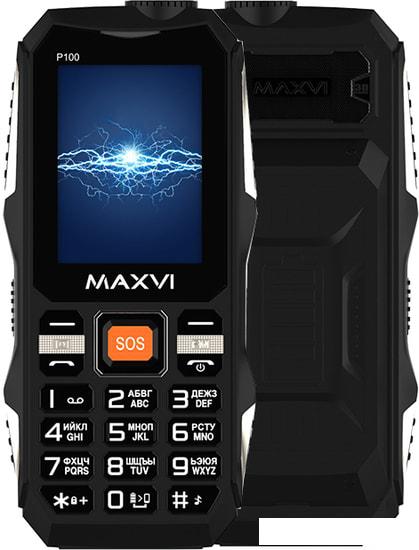 Мобильный телефон Maxvi P100 (черный) - фото