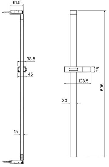 Душевая штанга IDDIS Slide SLI70BLi17 - фото