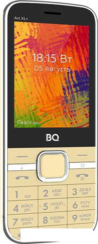 Мобильный телефон BQ-Mobile BQ-2838 Art XL+ (бежевый) - фото