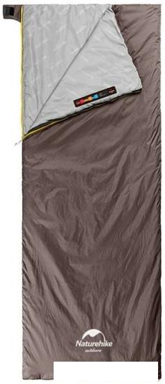 Спальный мешок Naturehike LW180 NH21MSD09 (серый/коричневый) - фото