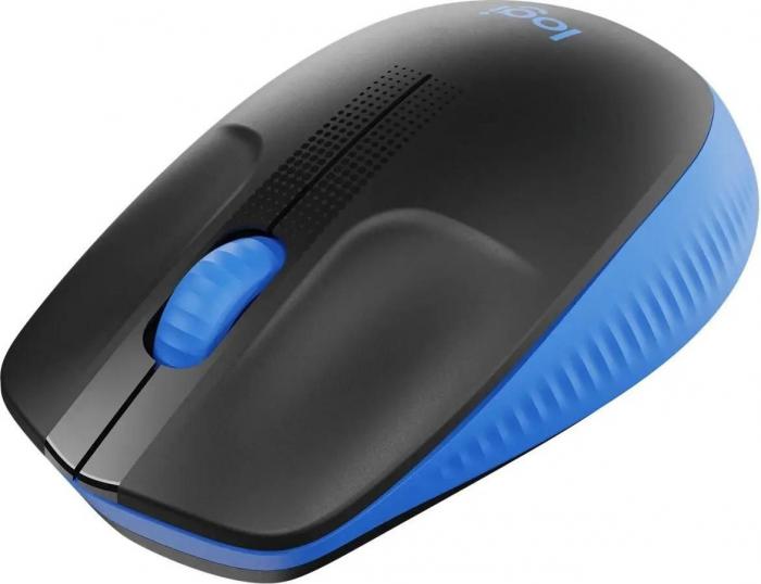 Мышь Logitech M191 (черный/синий) - фото