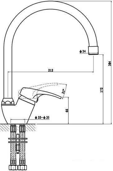 Смеситель Gross Aqua Base 3205258С- В01 - фото