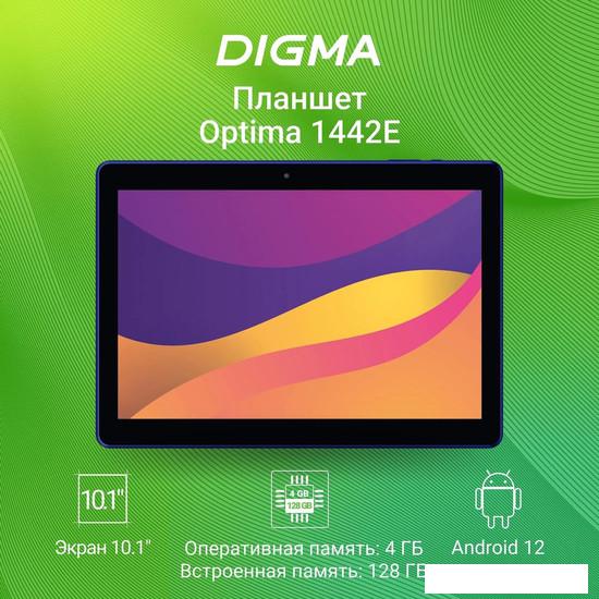 Планшет Digma Optima 1442E 4G (темно-синий) - фото