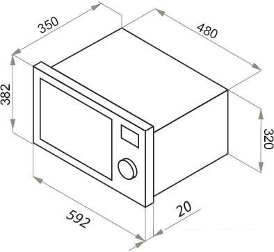 Микроволновая печь MAUNFELD XBMO202S - фото