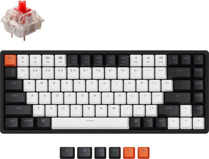 Клавиатура Keychron K2 V2 RGB K2-C1H (Gateron G Pro Red, нет кириллицы) - фото