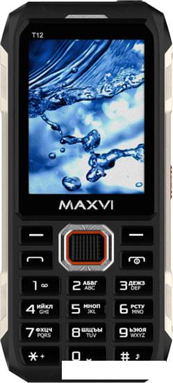 Кнопочный телефон Maxvi T12 (синий) - фото