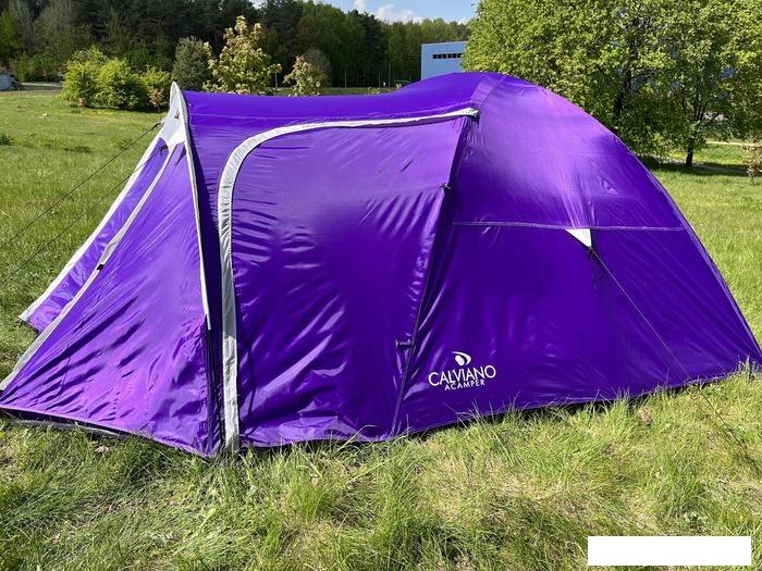 Треккинговая палатка Calviano Acamper Monsun 3 (фиолетовый) - фото