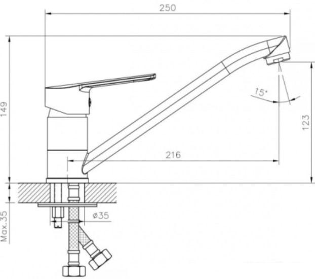 Смеситель Decoroom DR22018 - фото