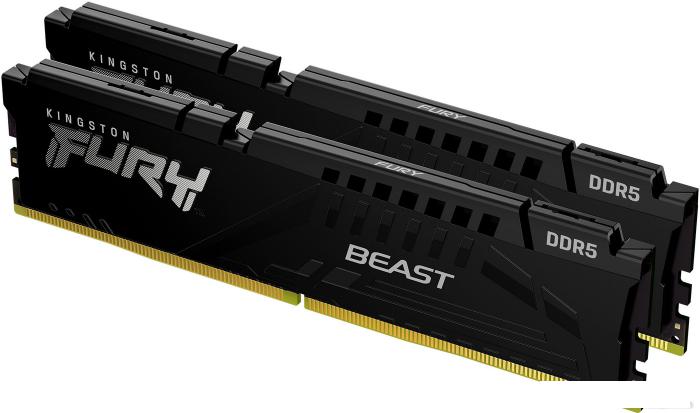 Оперативная память Kingston FURY Beast 2x32ГБ DDR5 6000 МГц KF560C30BBEK2-64 - фото