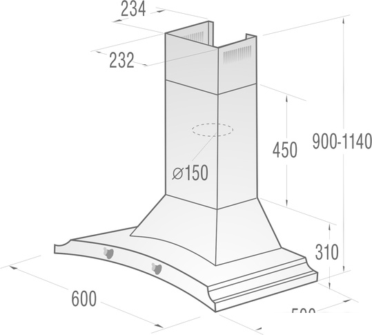 Кухонная вытяжка Gorenje DK63MCLB - фото