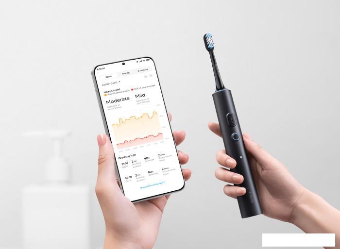 Электрическая зубная щетка Xiaomi Smart Electric Toothbrush T501 (dark gray) - фото