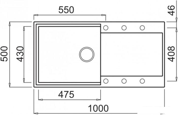 Кухонная мойка Elleci Easy 480 Bianco Antico 62 - фото