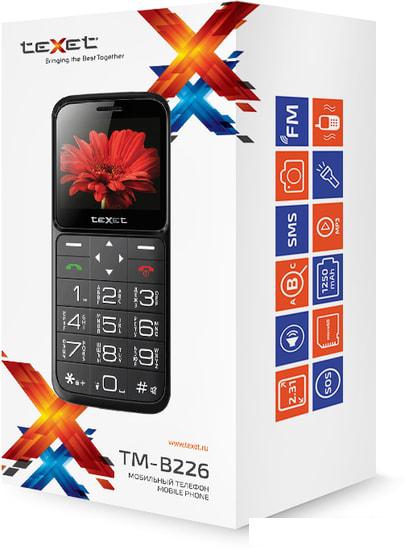 Мобильный телефон TeXet TM-В226 (черный) - фото