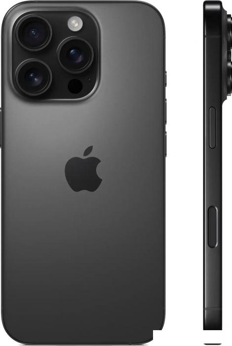 Смартфон Apple iPhone 16 Pro 512GB (черный титан) - фото