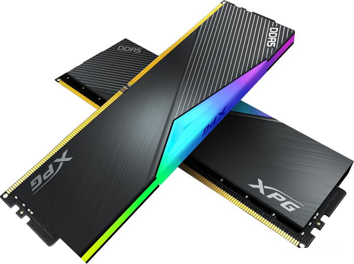 Оперативная память A-Data XPG Lancer RGB 2x16GB DDR5 PC5-41600 AX5U5200C3816G-DCLARBK - фото