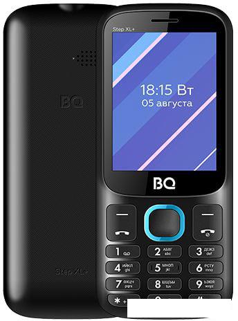 Мобильный телефон BQ-Mobile BQ-2820 Step XL+ (черный/голубой) - фото