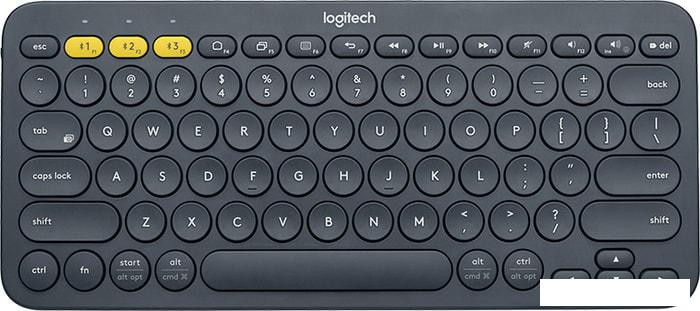 Клавиатура Logitech Multi-Device K380 Bluetooth (темно-серый) - фото