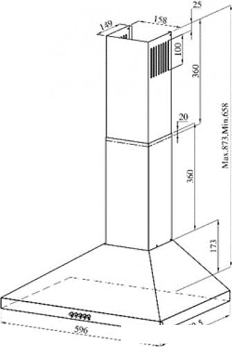 Кухонная вытяжка ZorG Technology Cesux 60 (белый, 650 куб. м/ч) - фото