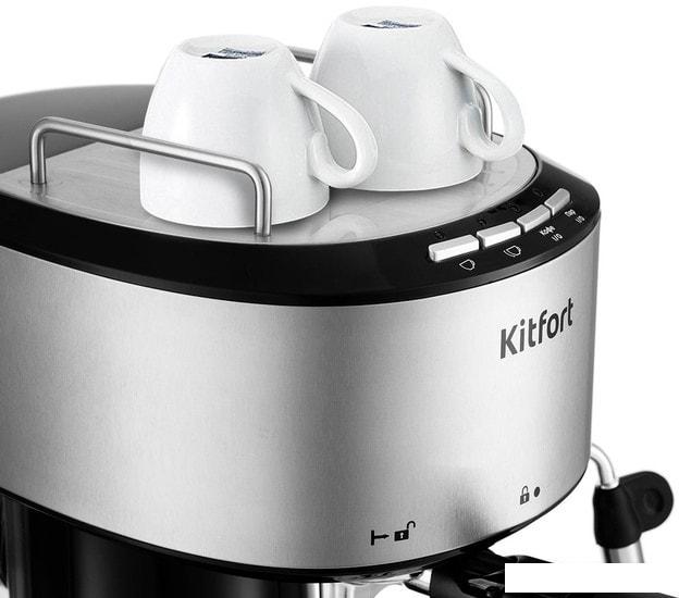 Рожковая помповая кофеварка Kitfort KT-754 - фото