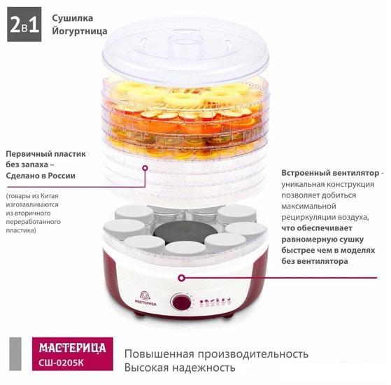 Сушилка для овощей и фруктов Мастерица СШ-0205К - фото