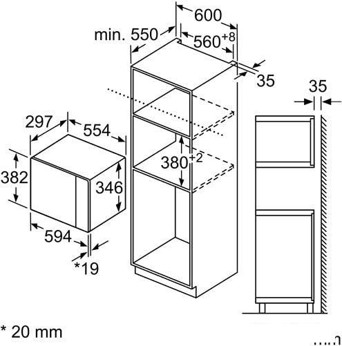 Микроволновая печь Bosch BFL524MS0 - фото