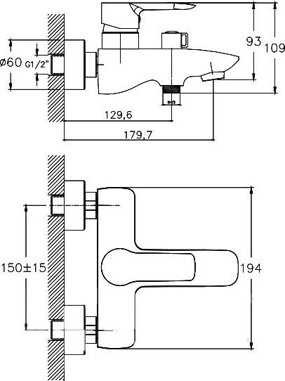 Смеситель Cron CN30095 - фото