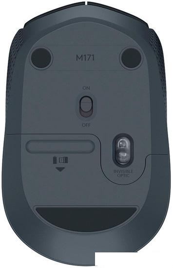 Мышь Logitech M171 Wireless Mouse серый/черный [910-004424] - фото