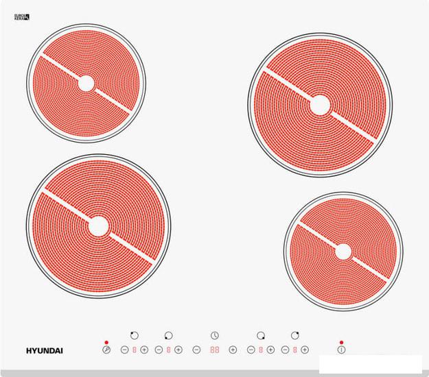 Варочная панель Hyundai HHE 6450 WG - фото
