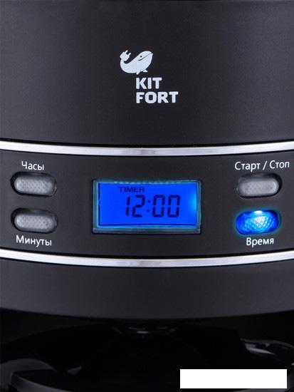 Капельная кофеварка Kitfort KT-704-2 (черный) - фото