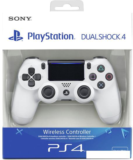 Геймпад Sony DualShock 4 v2 (белый) [CUH-ZCT2E] - фото