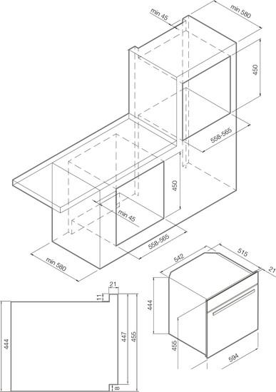 Электрический духовой шкаф Graude BWGK 45.0 S - фото