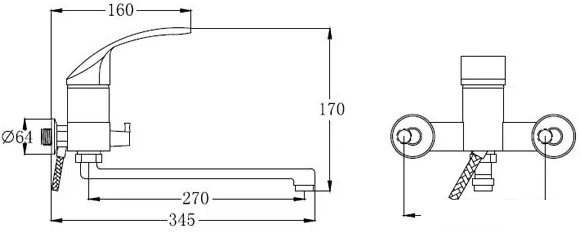 Смеситель РМС SL85-006E - фото