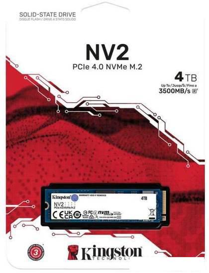 SSD Kingston NV2 4TB SNV2S/4000G - фото