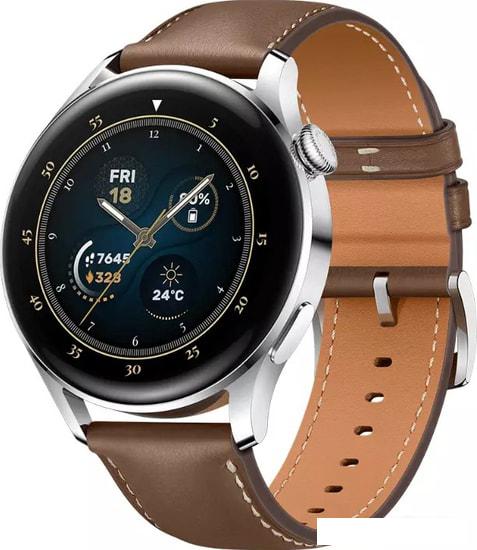 Умные часы Huawei Watch 3 Classic Edition with Leather Strap - фото