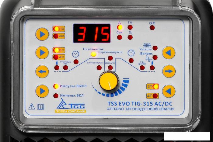 Сварочный инвертор ТСС TSS EVO TIG- 315 AC/DC 035264 - фото