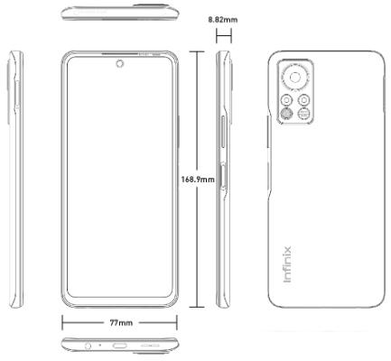 Смартфон Infinix Hot 11S NFC 4GB/64GB (черный) - фото