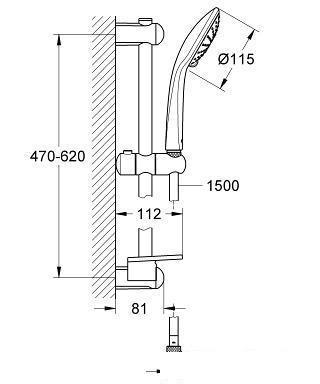 Душевой гарнитур Grohe Euphoria 110 Duo [27242001] - фото