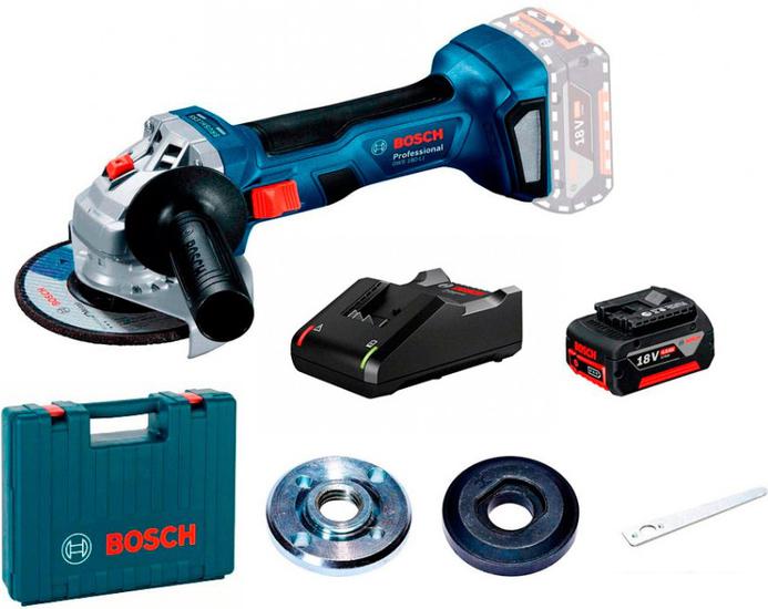 Угловая шлифмашина Bosch GWS 180-LI Professional 06019H9025 (с 1-им АКБ, кейс) - фото