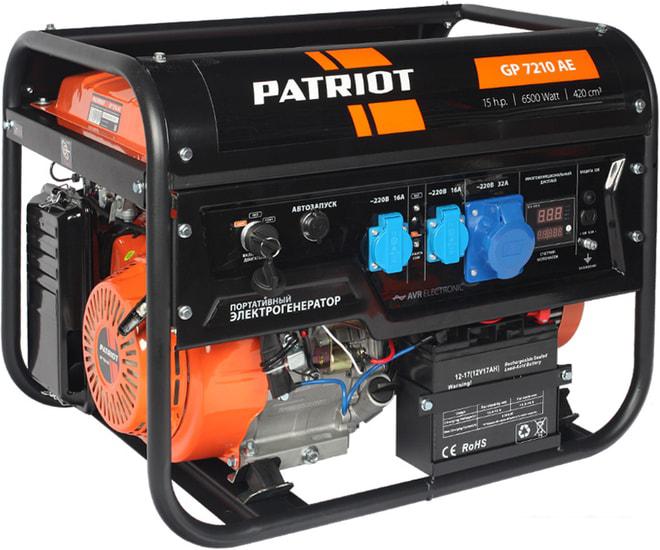 Бензиновый генератор Patriot GP 7210AE - фото