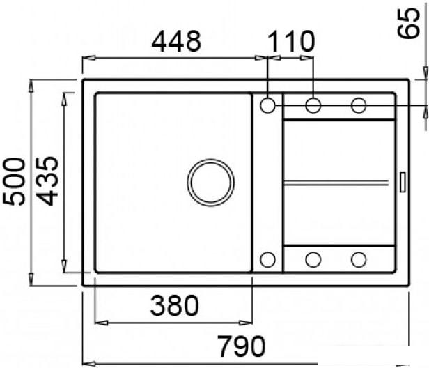 Кухонная мойка Elleci Unico 300 Espresso M78 - фото