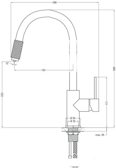 Смеситель Deante Aster BCA B64M - фото