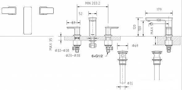 Смеситель Bravat Phillis F256101C-ENG - фото