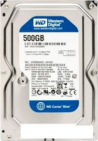 Жесткий диск WD Blue 500GB [WD5000AZLX] - фото