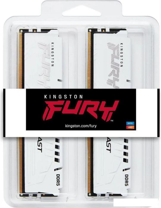 Оперативная память Kingston FURY Beast 2x32ГБ DDR5 6400 МГц KF564C32BWEK2-64 - фото