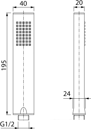 Душевая лейка Valvex Carre 2328280 - фото