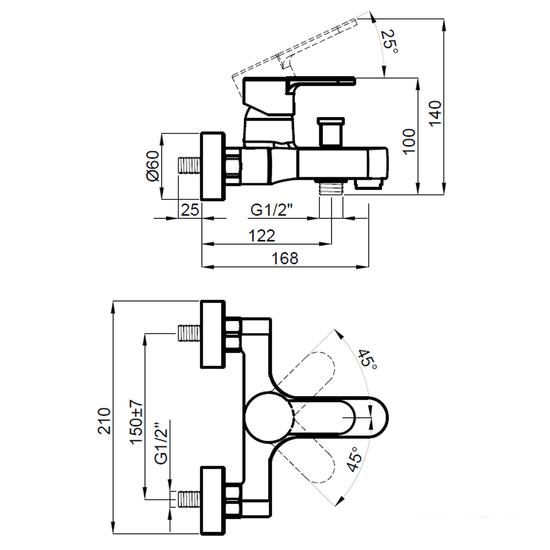 Смеситель Azario Tevis AZ-15490501 - фото